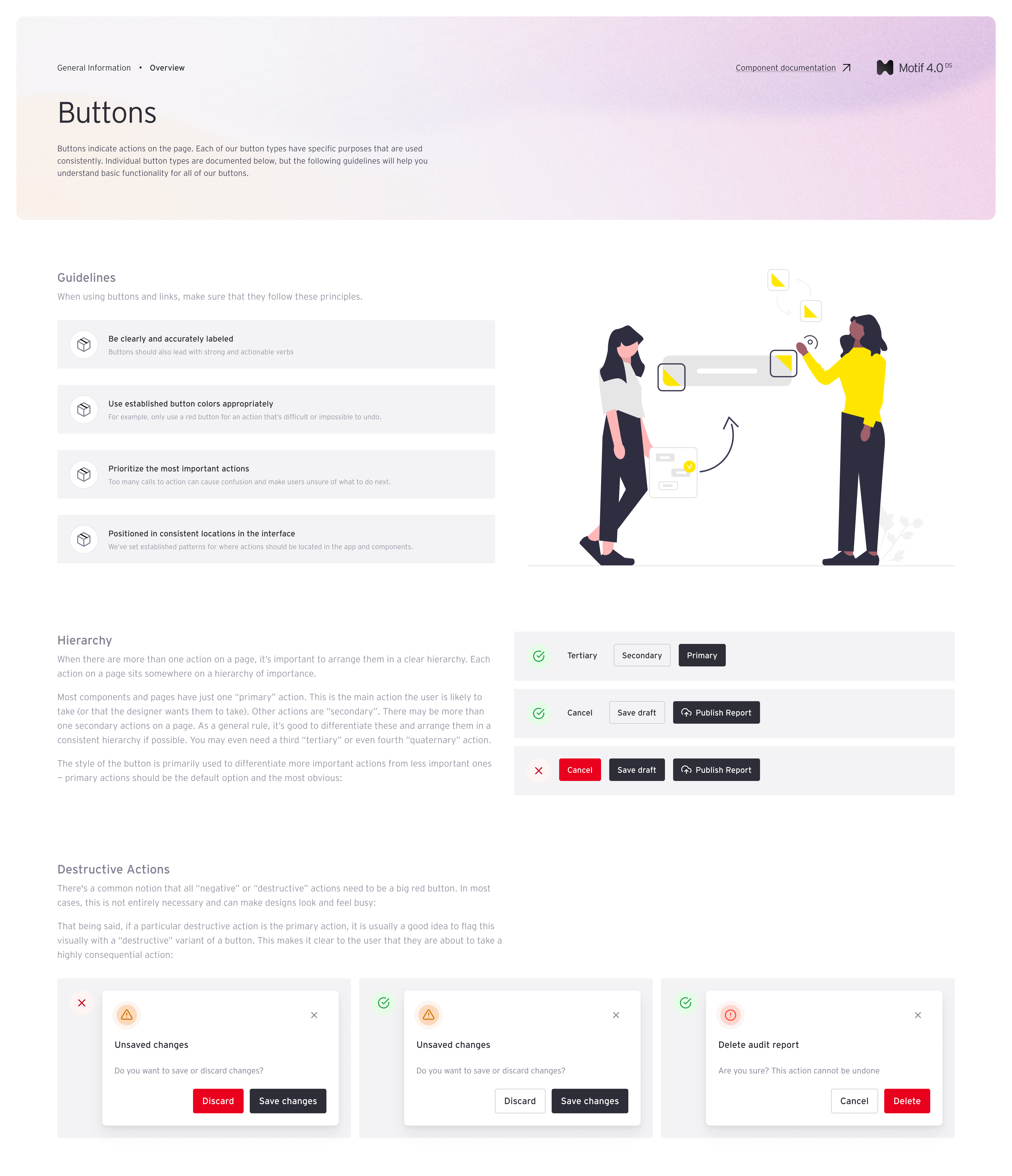 EY Motif design system components